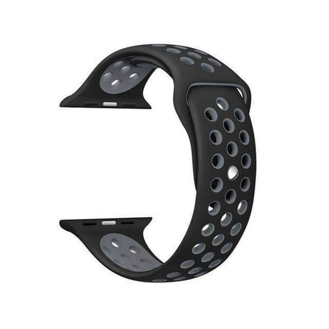 accessories Black Gray / 38mm / 40mm S Apple Watch Series 5 4 3 2 Band, Silicone Strap Bracelet Sport Wrist Watch Belt Rubber  38mm, 40mm, 42mm, 44mm - US Fast shipping