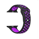 accessories Black Purple / 38mm / 40mm S Apple Watch Series 5 4 3 2 Band, Silicone Strap Bracelet Sport Wrist Watch Belt Rubber  38mm, 40mm, 42mm, 44mm - US Fast shipping