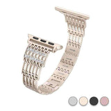 accessories Gold / 38mm / 40mm Apple Watch Series 5 4 3 2 Band, Bling Stainless Steel Metal Watch band for Apple Watch band 38mm, 40mm, 42mm, 44mm