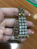 Accessories Gold / 42mm/44mm Apple Watch crystal band, Luxury Bling Diamond Bracelet,  Rhinestone Stainless Steel Strap 44mm/ 40mm/ 42mm/ 38mm, iWatch Series 1 2 3 4