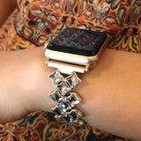 accessories Gold / 42mm / 44mm Apple Watch Series 5 4 3 2 Band, Rose gold Bling Diamond Stainless Steel Strap 38mm, 40mm, 42mm, 44mm
