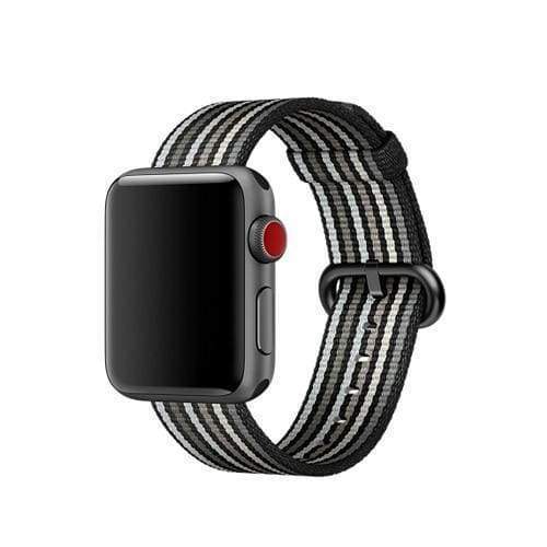 accessories Gun metal Black / 38mm / 40mm Apple Watch Series 5 4 3 2 Band, Best Apple watch band Nylon Woven Loop 38mm, 40mm, 42mm, 44mm