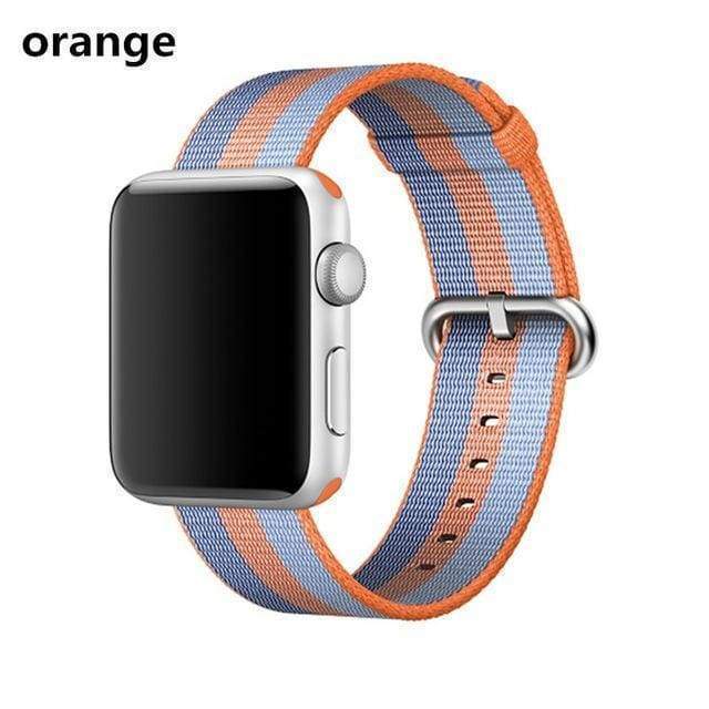 accessories Orange / 38mm / 40mm Apple Watch Series 5 4 3 2 Band, Best Apple watch band Nylon Woven Loop 38mm, 40mm, 42mm, 44mm