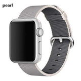 accessories pearl / 38mm / 40mm Apple Watch Series 5 4 3 2 Band, Sport Woven Nylon Strap, Wrist bracelet belt fabric-like nylon band for iwatch 38mm, 40mm, 42mm, 44mm - US Fast Shipping