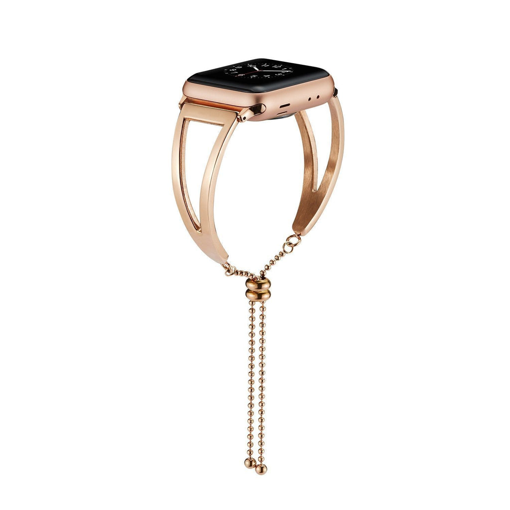 Accessories Rose Gold / 38mm / 40mm Apple Watch Series 5 4 3 2 Band, Luxury Cuff Stainless Steel Adjustable Bracelet Watchband Women 38mm, 40mm, 42mm, 44mm - US Fast Shipping
