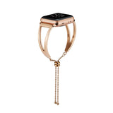 Accessories Rose Gold / 38mm / 40mm Apple Watch Series 5 4 3 2 Band, Luxury Cuff Stainless Steel Adjustable Bracelet Watchband Women 38mm, 40mm, 42mm, 44mm - US Fast Shipping