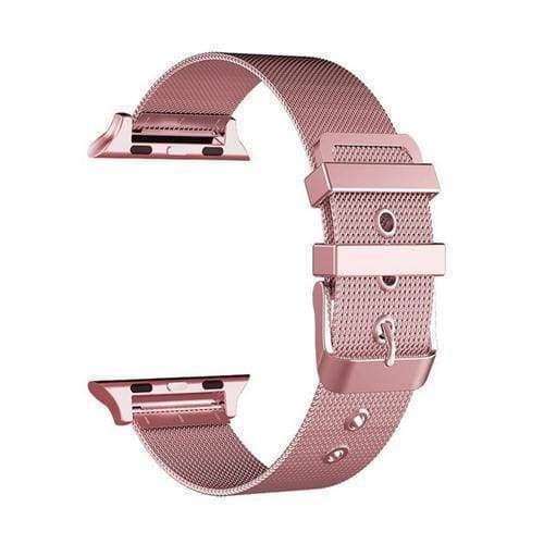 accessories Rose Gold / 42mm / 44mm Apple Watch Series 5 4 3 2 Band, Sport Milanese Loop with buckle, Stainless Steel iwatch 38mm, 40mm, 42mm, 44mm - US Fast Shipping