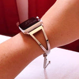 Accessories Silver / 38mm / 40mm Apple Watch Series 5 4 3 2 Band, Luxury Cuff Stainless Steel Adjustable Bracelet Watchband Women 38mm, 40mm, 42mm, 44mm - US Fast Shipping