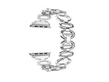 accessories Silver / 42mm / 44mm Apple Watch Series 5 4 3 2 Band,  Elliptical Style Wristband, Stainless Steel Metal iWatch Strap 38mm, 40mm, 42mm, 44mm