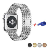 Accessories Silver / 42mm / 44mm Apple Watch Series 5 4 3 2 Band, Minimal Stainless Steel Metal, 38mm, 40mm, 42mm, 44mm - US Fast Shipping