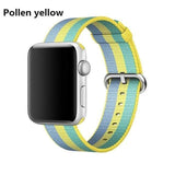 accessories Yellow / 38mm / 40mm Apple Watch Series 5 4 3 2 Band, Best Apple watch band Nylon Woven Loop 38mm, 40mm, 42mm, 44mm