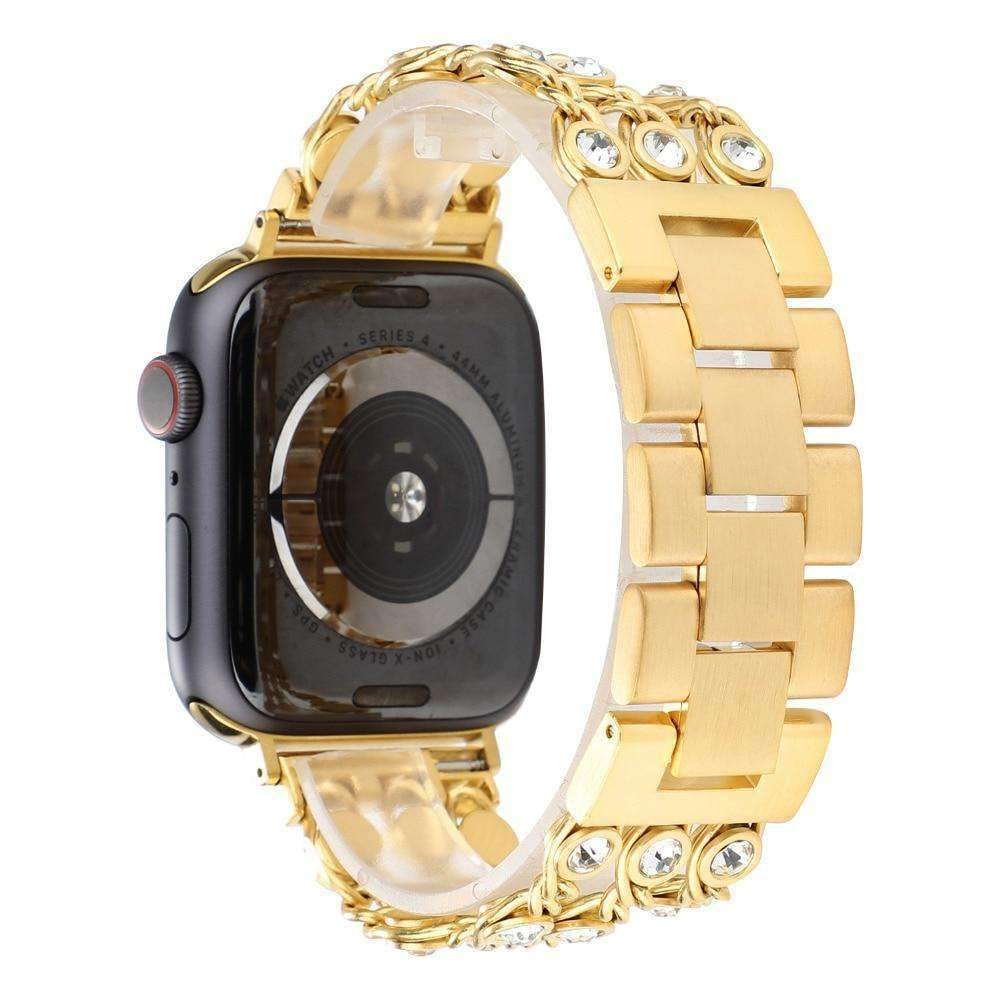 Apple Apple Watch band, Bling Crystal Rhinestone Diamond Stainless Steel Link Bracelet Strap, Series 1 2 3 4 iwatch  44mm/ 40mm/ 42mm/ 38mm