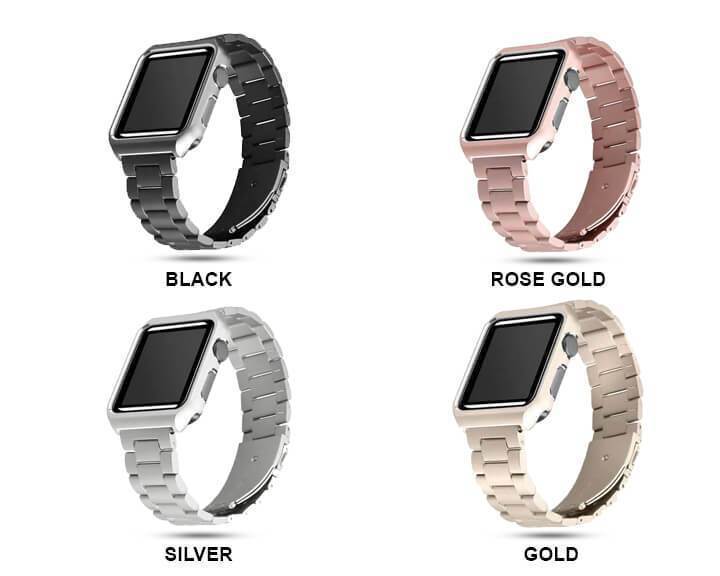 Apple Apple watch band case stainless steel  strap 42mm/38 metal bracelet for iwatch series 1/2/3 - USA Fast Shipping