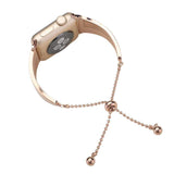 Apple Apple Watch band cuff, Stainless Steel strap, Fits Series 1 2 3 4 5 44mm, 40mm, 42mm, 38mm Luxury iwatch Bracelet