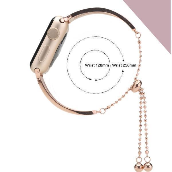 Apple Apple Watch band cuff, Stainless Steel strap, Fits Series 1 2 3 4 5 44mm, 40mm, 42mm, 38mm Luxury iwatch Bracelet