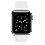 Apple Apple Watch Band Genuine leather silver adaptor connector clasp buckle,  Series 1 2 3 4 5 Sport Bracelet iwatch strap fits 44mm/ 40mm/ 42mm/ 38mm