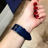 Apple Apple Watch Band Genuine leather silver adaptor connector clasp buckle,  Series 1 2 3 4 5 Sport Bracelet iwatch strap fits 44mm/ 40mm/ 42mm/ 38mm