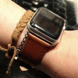Apple Apple Watch Band Genuine leather silver adaptor connector clasp buckle,  Series 1 2 3 4 5 Sport Bracelet iwatch strap fits 44mm/ 40mm/ 42mm/ 38mm
