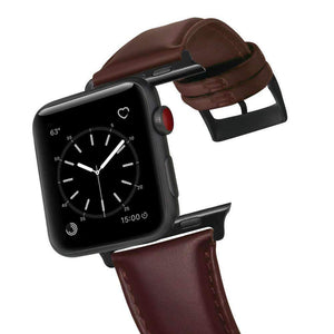 Apple Apple watch band mens Genuine Leather Wax Oil Skin band bracelet for Apple Watch Series 1 2 3 4 Watchband Replacement Strap Men 44mm/ 40mm/ 42mm/ 38mm