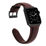 Apple Apple watch band mens Genuine Leather Wax Oil Skin band bracelet for Apple Watch Series 1 2 3 4 Watchband Replacement Strap Men 44mm/ 40mm/ 42mm/ 38mm