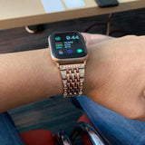 Apple Apple watch bling women band, Shiny diamond crystal cz bracelet strap, Stainless steel watchband,  For iwatch 42mm 38mm  44mm 40mm Series 5 4 3
