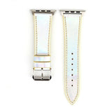 Apple Apple Watch iridescent Metallic shine Faux Leather Watchband iwatch 4 40mm 44mm 38mm 42mm  Replacement Bracelet Strap