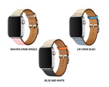 Apple Apple watch Leather Strap For  herm band 4 3 iwatch band 42mm 38mm 44mm 40mm  bracelet for apple watch 4, US Fast Shipping