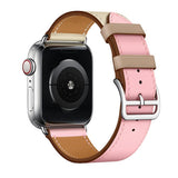 Apple Apple watch Leather Strap For  herm band 4 3 iwatch band 42mm 38mm 44mm 40mm  bracelet for apple watch 4, US Fast Shipping