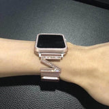 Apple Apple watch Milanese mesh magnetic sport Loop,  stainless steel metal Bracelet Diamond bling woman strap, 38mm 42mm 40mm 44mm iwatch series 5 4 3