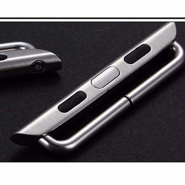 Apple Apple Watch Series 5 4 3 2 Band, Adapter connector lugs 2PCS connector, Replacement Metal Stainless Steel Iwatch with tool, 38mm, 40mm, 42mm, 44mm - US Fast Shipping