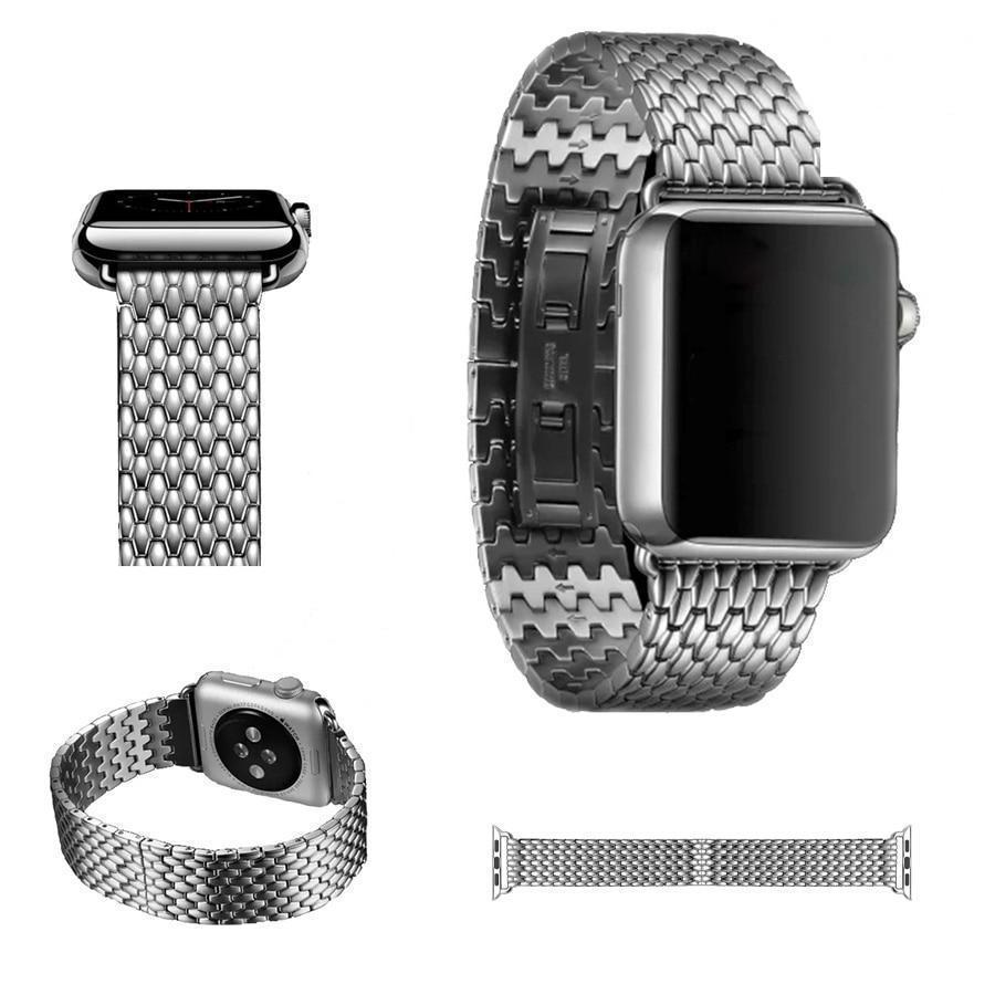 Apple Apple Watch Series 5 4 3 2 Band, Business Professional Style, Stainless Steel Strap Watch Band 40mm 44mm 38mm 42mm