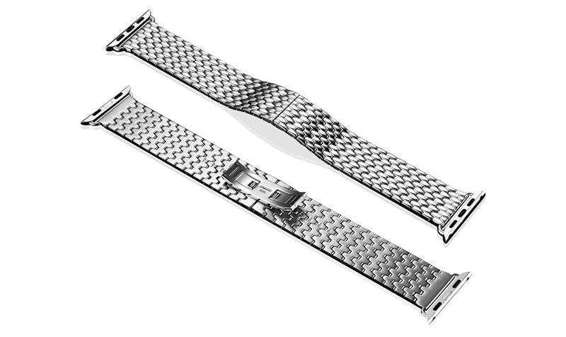 Apple Apple Watch Series 5 4 3 2 Band, Business Professional Style, Stainless Steel Strap Watch Band 40mm 44mm 38mm 42mm