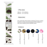 Apple Apple Watch Series 5 4 3 2 Band, Camouflage Wrist Belt Canvas Band Strap for Men 38mm, 40mm, 42mm, 44mm