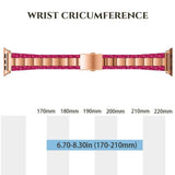 Apple Apple Watch Series 5 4 3 2 Band, Cellulose Acetate Made Strap for iWatch 38mm, with Metal Links Bracelet Smart Wristband