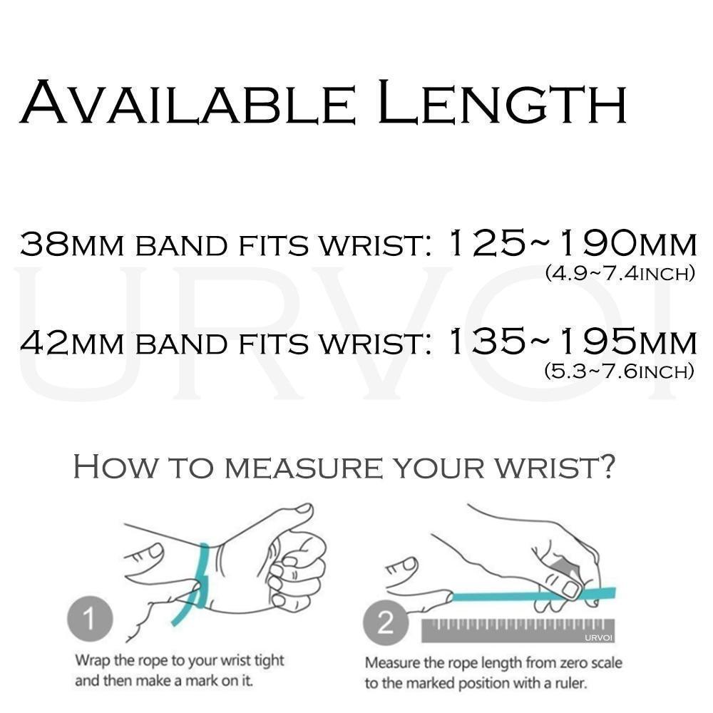 Apple Apple Watch Series 5 4 3 2 Band, Classic Buckle Band for iWatch Calf Leather With Square Buckle Modern Design 38mm, 40mm, 42mm, 44mm