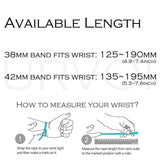Apple Apple Watch Series 5 4 3 2 Band, Classic Buckle Band for iWatch Calf Leather With Square Buckle Modern Design 38mm, 40mm, 42mm, 44mm