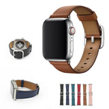 Apple Apple Watch Series 5 4 3 2 Band, Classic Buckle Band for iWatch Calf Leather With Square Buckle Modern Design 38mm, 40mm, 42mm, 44mm