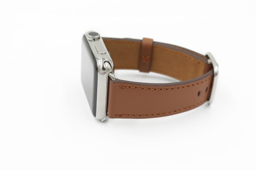 Apple Apple Watch Series 5 4 3 2 Band, Classic Buckle Band for iWatch Calf Leather With Square Buckle Modern Design 38mm, 40mm, 42mm, 44mm