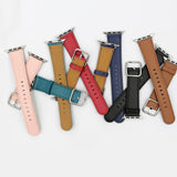 Apple Apple Watch Series 5 4 3 2 Band, Classic Buckle Band for iWatch Calf Leather With Square Buckle Modern Design 38mm, 40mm, 42mm, 44mm