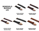 Apple Apple Watch Series 5 4 3 2 Band, Crocodile Grain cow Leather Butterfly Buckle Bands iWatch 38mm, 40mm, 42mm, 44mm -  US Fast Shipping