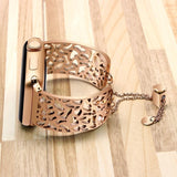 Apple Apple Watch Series 5 4 3 2 Band cuff, Stainless Steel Watchband Jewelry Bangle Women Strap Bracelet 38mm, 40mm, 42mm, 44mm