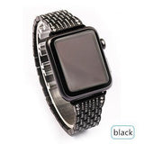 Apple Apple Watch Series 5 4 3 2 Band, Diamond Stainless Steel Strap Bracelet Loop 38mm, 40mm, 42mm, 44mm - US Fast Shipping