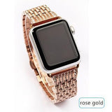 Apple Apple Watch Series 5 4 3 2 Band, Diamond Stainless Steel Strap Bracelet Loop 38mm, 40mm, 42mm, 44mm - US Fast Shipping