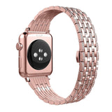 Apple Apple Watch Series 5 4 3 2 Band, Diamond Stainless Steel Strap Bracelet Loop 38mm, 40mm, 42mm, 44mm - US Fast Shipping