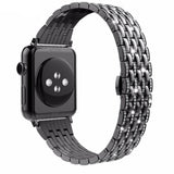 Apple Apple Watch Series 5 4 3 2 Band, Diamond Stainless Steel Strap Bracelet Loop 38mm, 40mm, 42mm, 44mm - US Fast Shipping