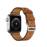 Apple Apple Watch Series 5 4 3 2 Band, Double Tour Watchbands Genuine Leather Strap Herm Bracelet 38mm, 40mm, 42mm, 44mm