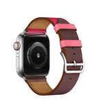 Apple Apple Watch Series 5 4 3 2 Band, Double Tour Watchbands Genuine Leather Strap Herm Bracelet 38mm, 40mm, 42mm, 44mm