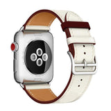 Apple Apple Watch Series 5 4 3 2 Band, Double Tour Watchbands Genuine Leather Strap Herm Bracelet 38mm, 40mm, 42mm, 44mm