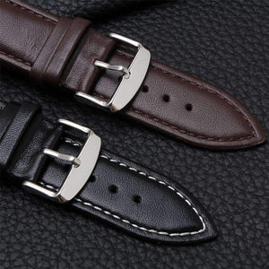 Apple Apple Watch Series 5 4 3 2 Band, High Quality Genuine Leather Watchbands Black Brown Soft Sow Leather Strap 38mm, 40mm, 42mm, 44mm