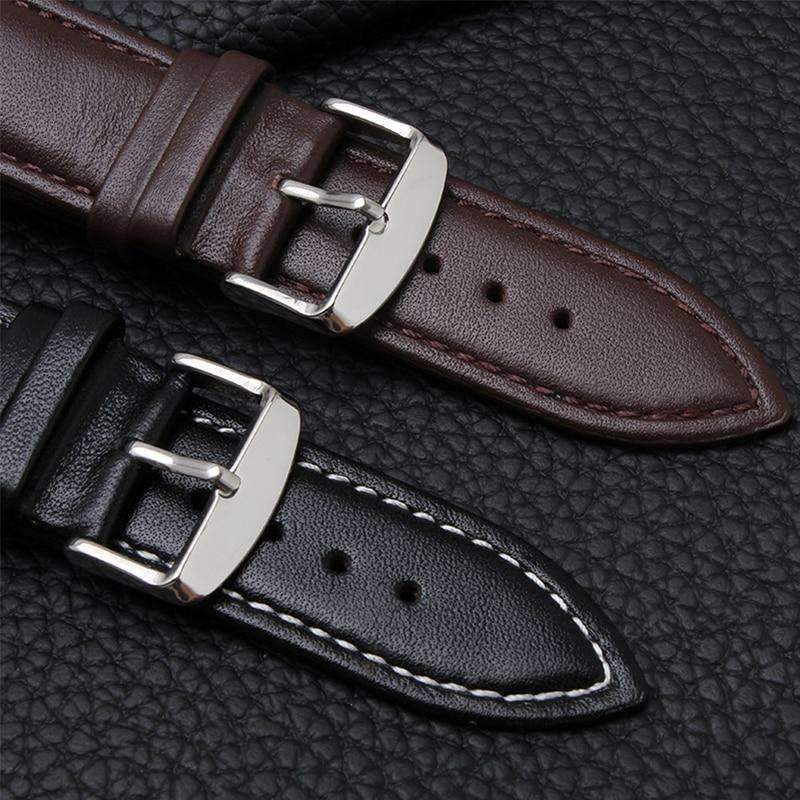 Apple Apple Watch Series 5 4 3 2 Band, High Quality Genuine Leather Watchbands Black Brown Soft Sow Leather Strap 38mm, 40mm, 42mm, 44mm